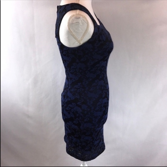 NEW Forever 21 Navy Blue and Black Backless Cocktail Dress Small - Picture 2 of 9